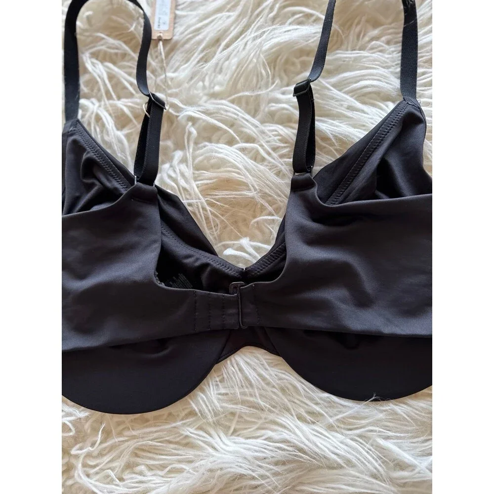 Skims Swim Full Coverage Bikini Top Onyx Size 15